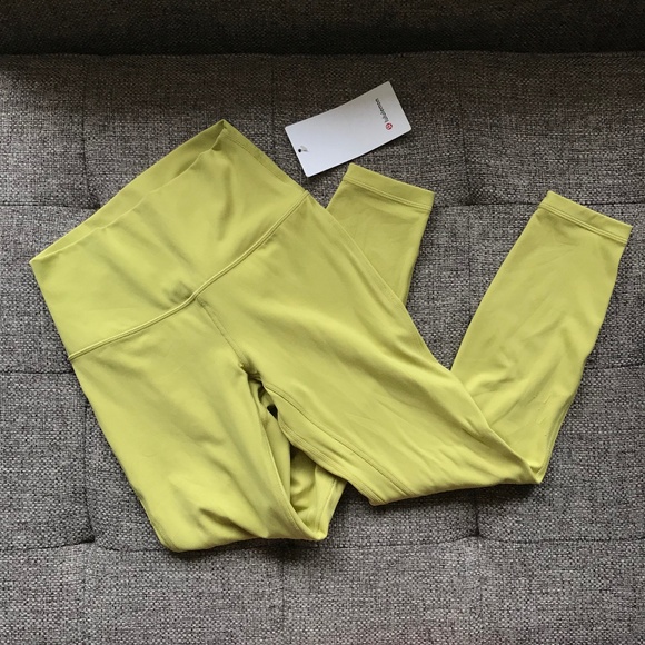 NWT lululemon Align HR Pant 25” Yellow Pear - Picture 1 of 8